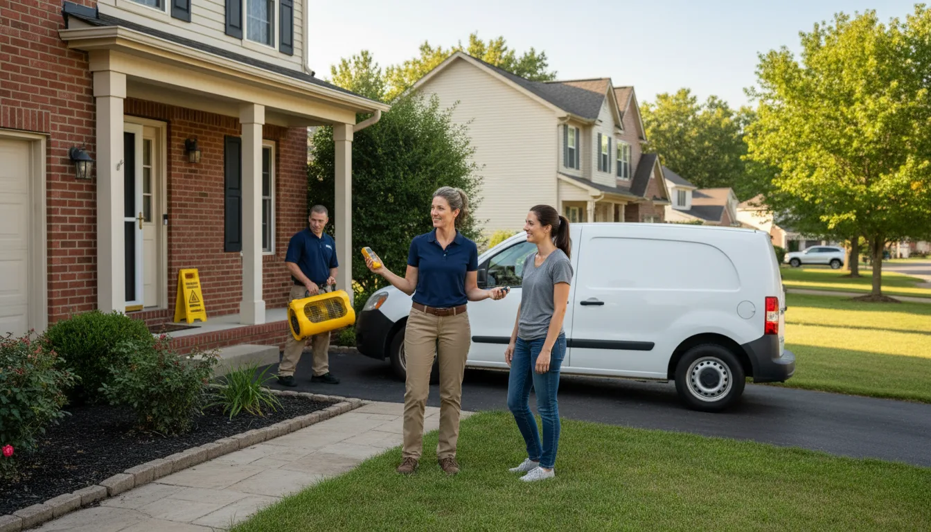 Residential water damage restoration in Bloomington, NE